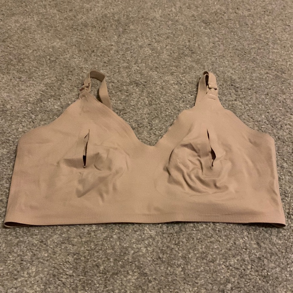Nude nursing / pumping bra size medium